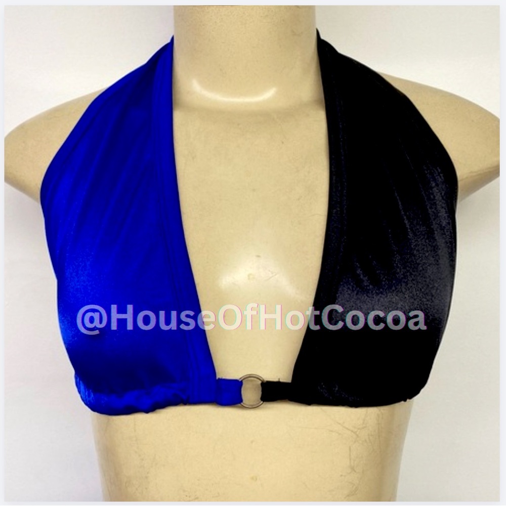Halter Top / Black & Blue